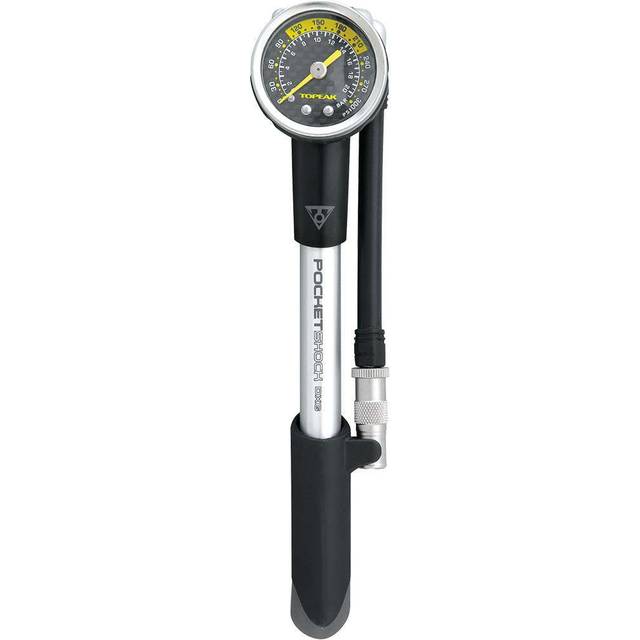 Topeak Pocketshock DXG Bike Pump Pressure gauge - Silver
