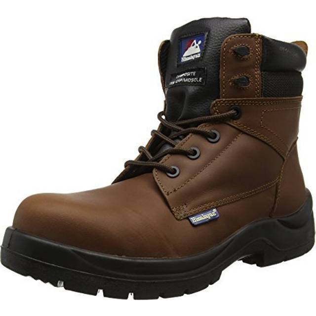 Himalayan 5119 Hygrip S3 Leather Safety Boots - Size 12 - brown