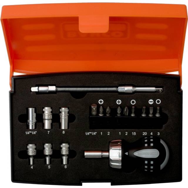 Bahco - 808050S-18 Stubby Ratchet Flexible Screwdriver Set 18 Piece BAH808050S18