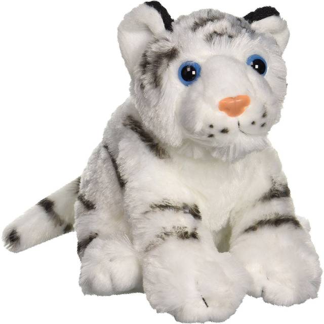 Wild Republic White Tiger Plush, Stuffed Animal, Plush Toy, Gifts for Kids, Cuddlekins 8 Inches,Multicolor