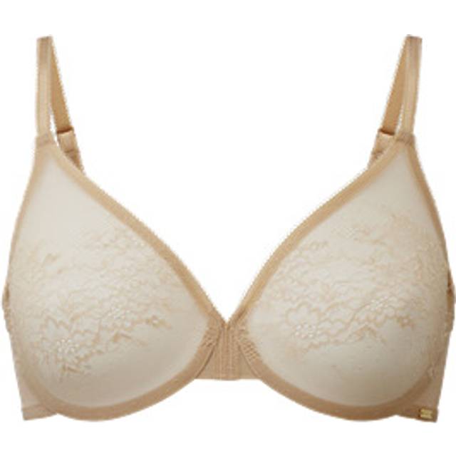 Gossard Womens Glossies Lace Sheer Bra - Beige Elastane - Size 30FF
