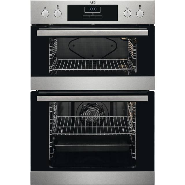 Aeg deb331010m electric double oven - stainless steel brand in box