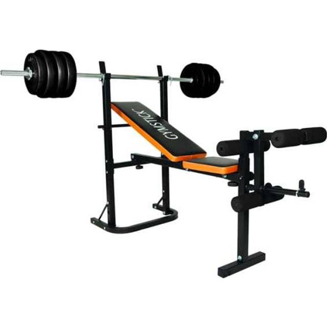 Gymstick Weight Bench With 40kg Set, Träningsbänk