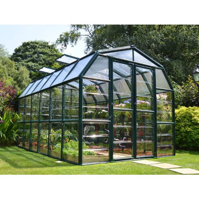 8'x12' Palram Canopia Rion Grand Gardener Large Polycarbonate Greenhouse (2.4x3.6m)