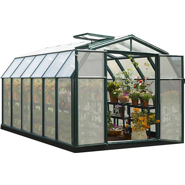 8'x12' Palram Canopia Rion Hobby Gardener Large Green Greenhouse (2.4x3.6m)