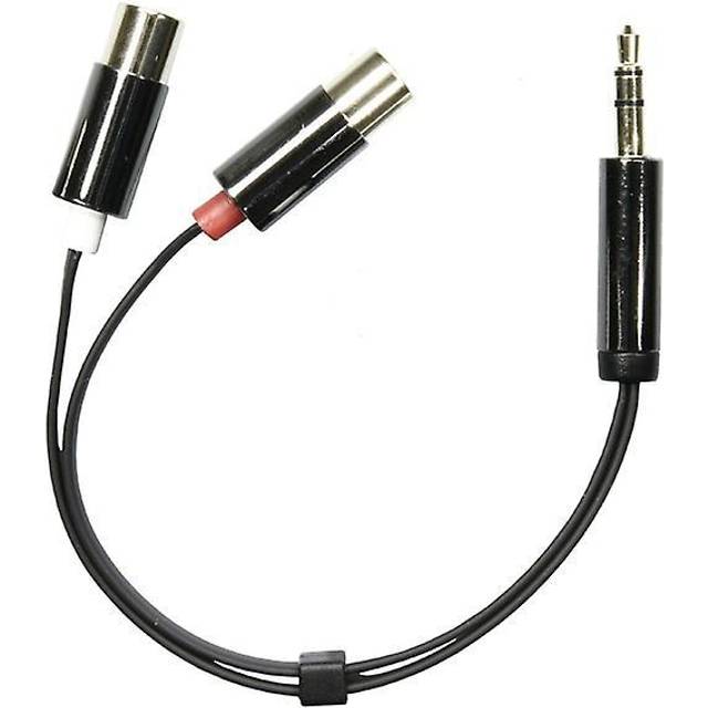 Deltaco Lydkabel, 3,5mm Han Til 3,5mm Han, 1m, Sort - Ledning