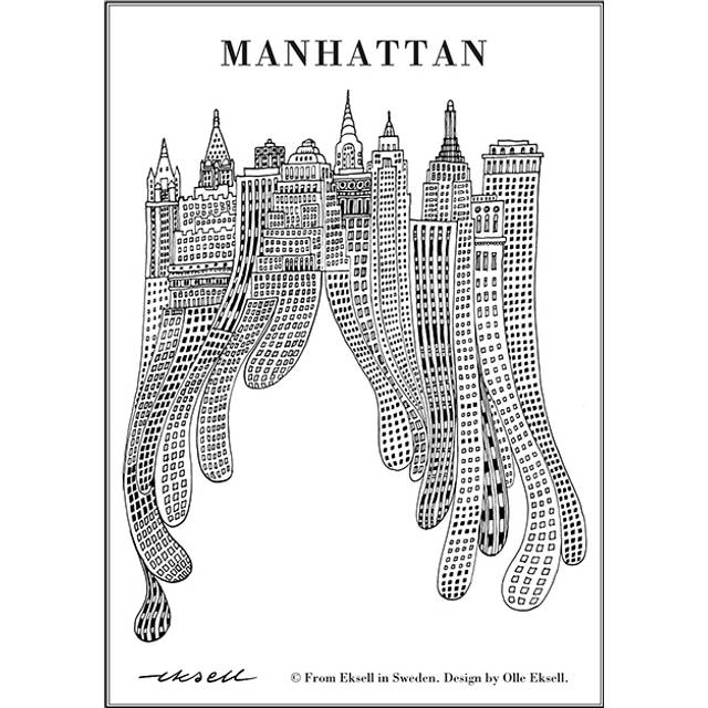 OLLE EKSELL Manhattan |Multi/patterned |50X70 cm
