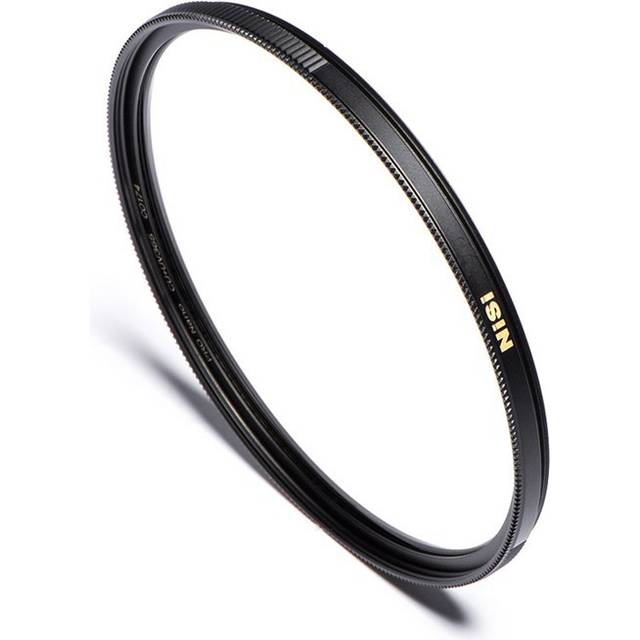 NiSi 77 mm UV-filter Pro Nano HUC | Kameralinsskyddsfilter | Slitstark räfflad mässingsram, klart optiskt glas, vattentät nano-beläggning | Objektivtillbehör från