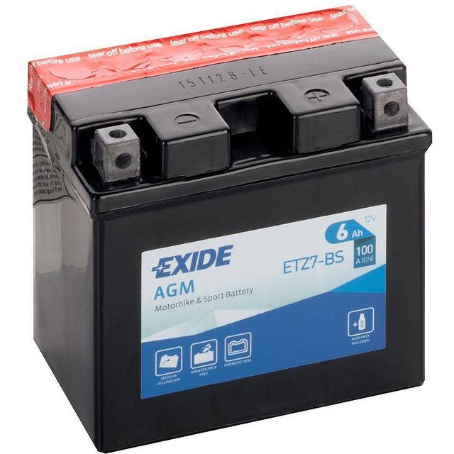 Exide AGM (MC) ETZ7-BS 6 Ah - MC-batteri