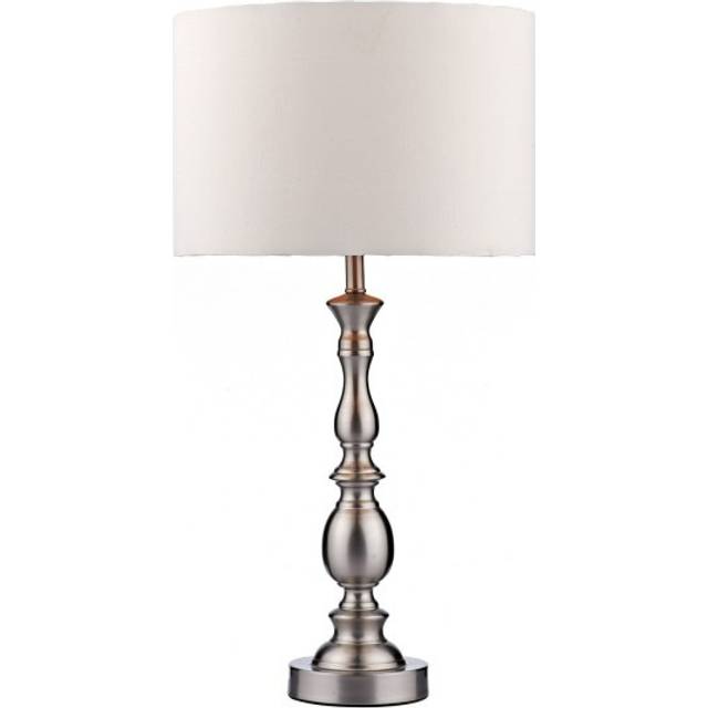 Dar Lighting Group Dar MAD4246 Madrid Ball Table Light Sat Chrome With