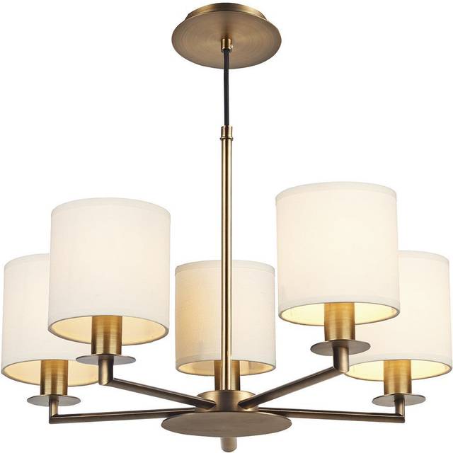 Dar Lighting Group Dar TYL0563 Tyler Height Adjustable Pendant Bronze