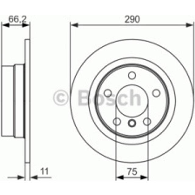 Brake Disc BD1650 Bosch BD1650