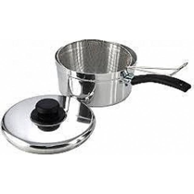 Pendeford G/E Chip Pan & Lid, 20cm, Chrome