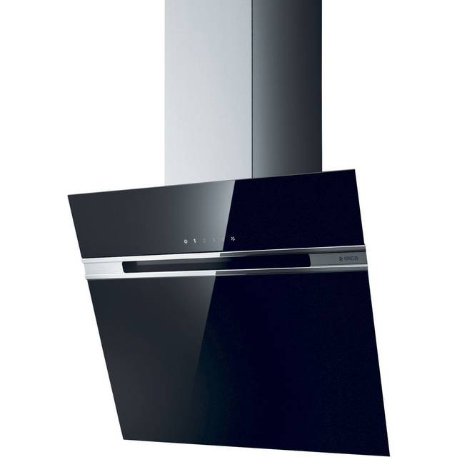 Elica Ascent/Stripe STRIPEBLA60 60cm Wall Mounted Hood-Black Glass