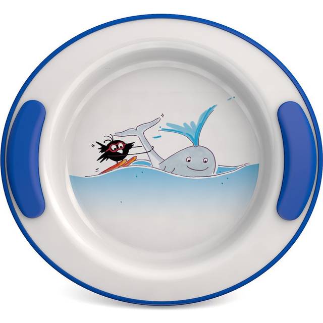 Soft Grip Keep Warm Thermo Plate - Blue