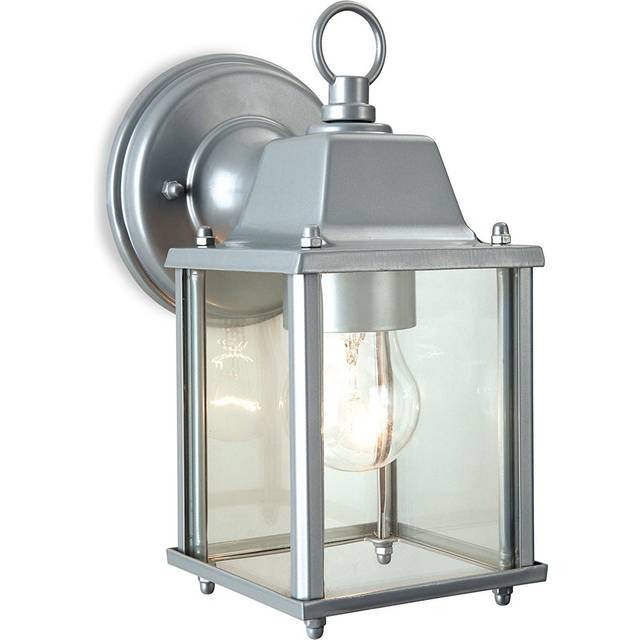 Firstlight Coach Country Cottage Style Lantern in Silver and Clear Glass