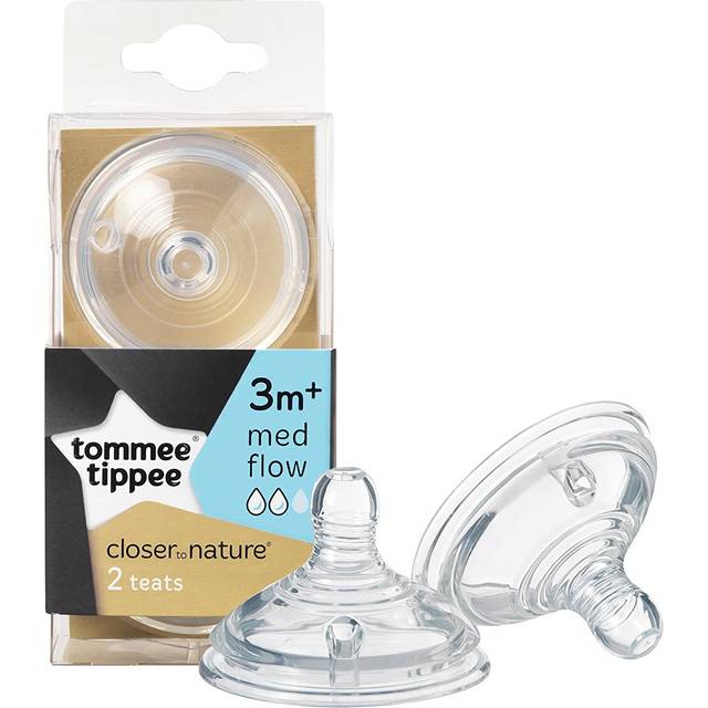 Tommee Tippee Natural Start Anti-Colic Teat sugnapp för flaska Medium Flow 3 m+ 2 st.