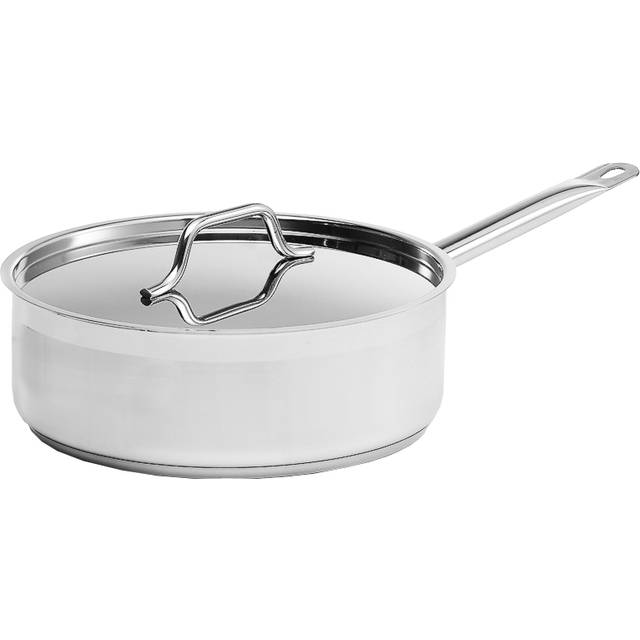 Traktörpanna med lock rostfritt 28 diameter cm
