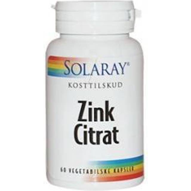 Solaray Zink Citrat 20 mg - 60 kapslar