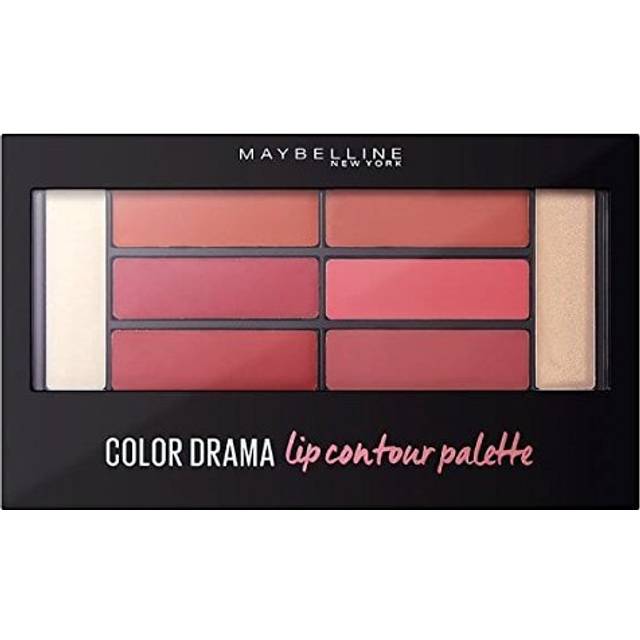 Maybelline New York läpppalett, färgsensationell läppkonturpalett, blusad bombskal, 1-pack (1 x 1 st.)