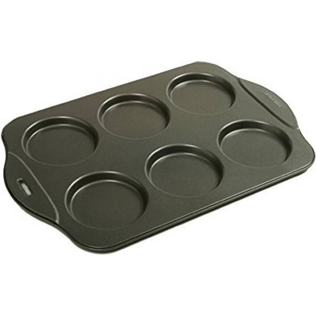 "Norpro Puffy Muffin Top Pan Makes 6 Non Stick High Rise crown 4"""" Wide .5"""" Deep"