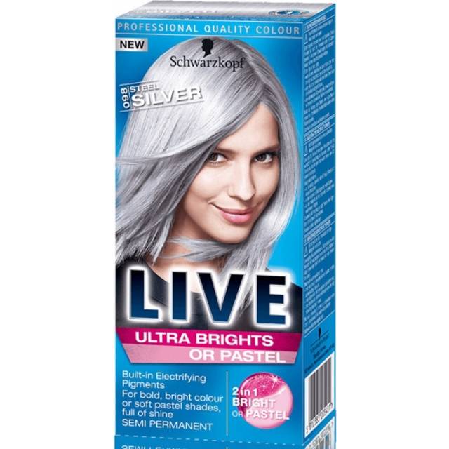 Live Color Ultra Brights Or Pastel 098 Steel Silver - pcs 1
