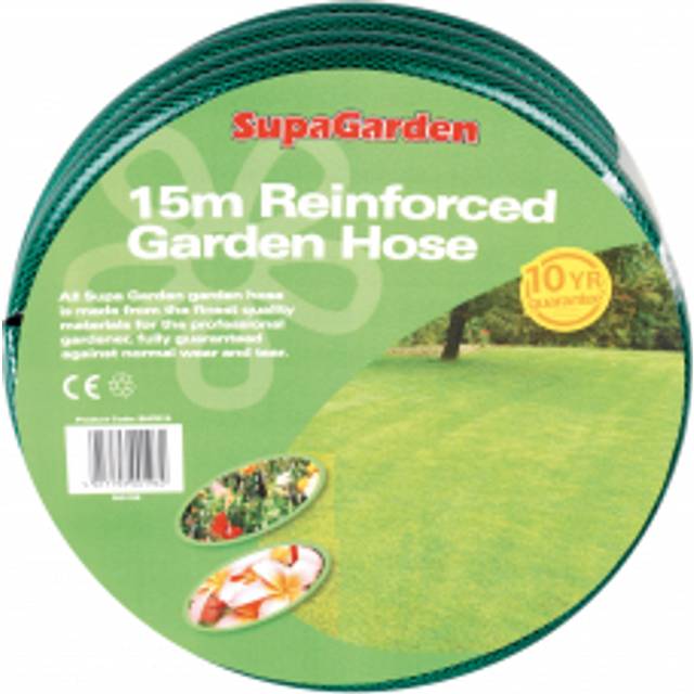 Kingfisher 15m Garden Hose Pipe Reinforced 3 Layer Braided E415X