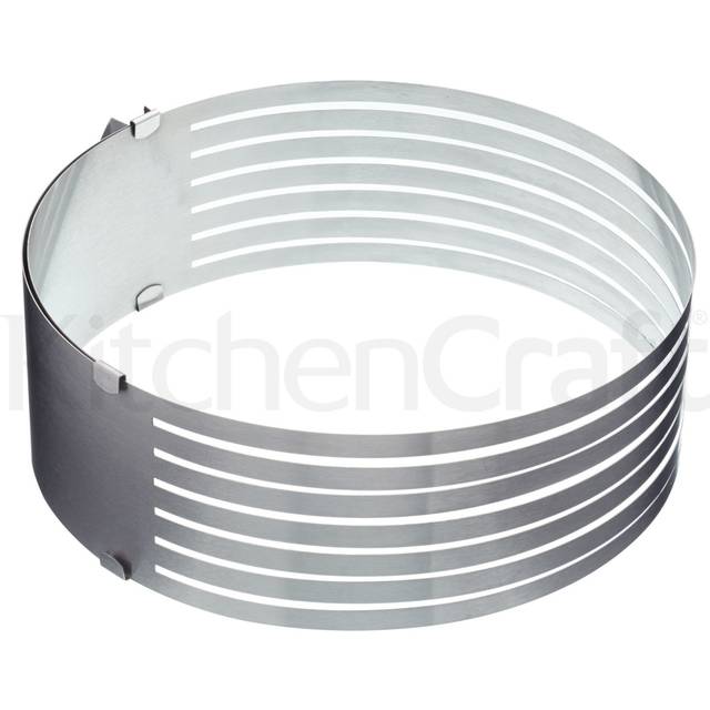Sweetly Does It Stainless Steel Adjustable Cake Layer Guide - Beige