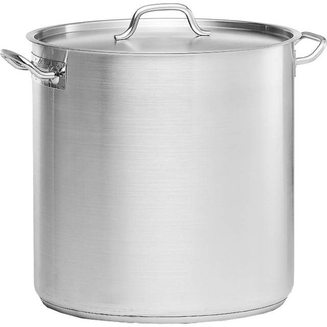 Kittel inkl lock, rostfritt, hög, 40 diameter cm, 50 liter