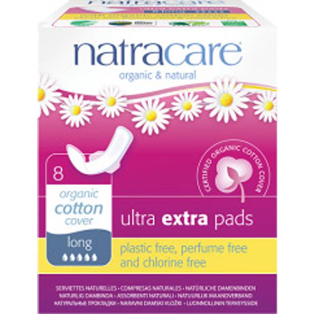 Natracare Binda Ultra Extra Lång med Vingar 8 st