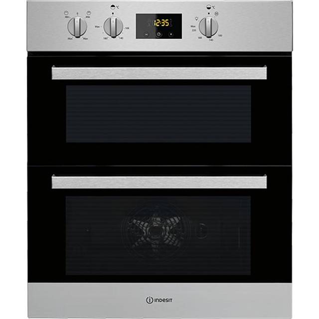 Indesit IDU 6340 IX Built In Double Oven - Stainless Steel