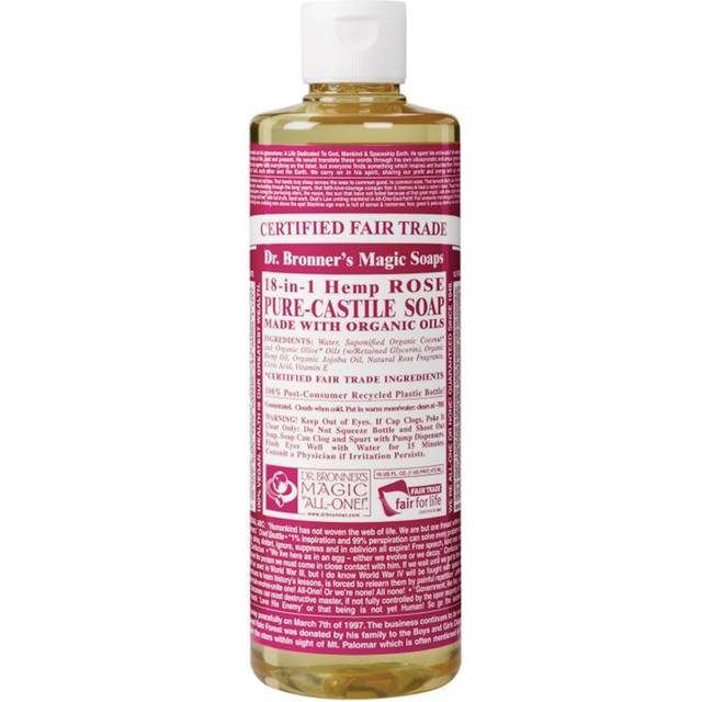 Dr. Bronner&#39;s 18-IN-1 Pure-Castile Magic Soap Rose 16 fl oz
