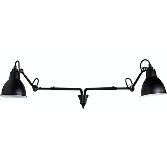 Lampe Gras N203 Wall Lamp Double Mat Black & Mat Blue