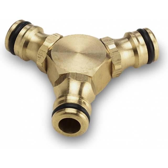 Karcher Brass 3 Way Garden Hose Coupling Connector