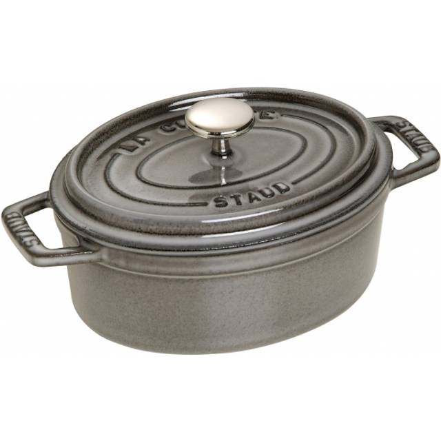 Staub La Cocotte 15 cm oval Cast iron black - 0.625qt