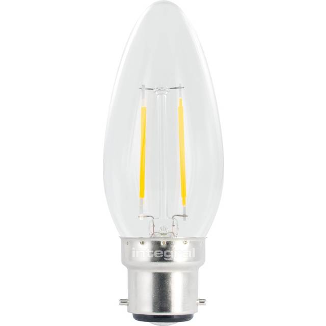 Integral B22 Non-Dimmable Omni Filament Candle LED Bulb 2W 2700K
