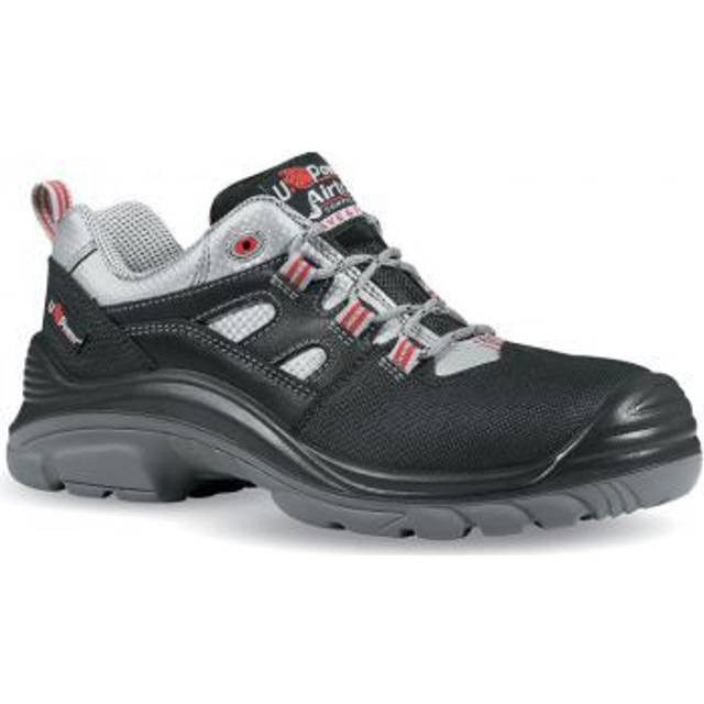 Sicherheitsschuh Corner Gr.45, schwarz/grau/rot Leder S3 SRC EN20345 U.POWER