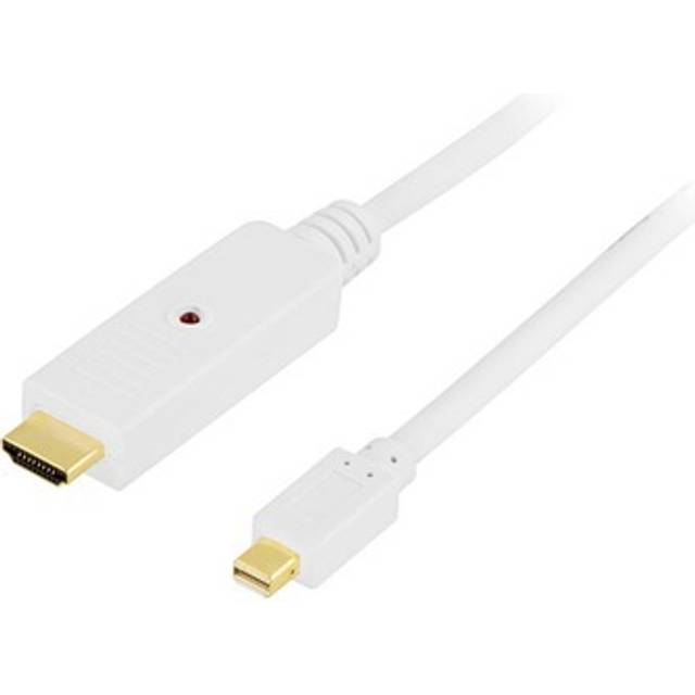 DELTACO Mini DisplayPort till HDMI-Kabel, 1m (DP-HDMI104)