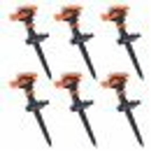 vidaXL Impulse Sprinkler Garden Watering 6 pcs - Green