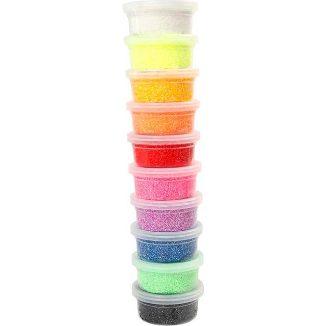 Foam Clay - Schaumstoff Modelliermasse, 10 Dosen zu je 35g, in 10 Farben, lufthärtend