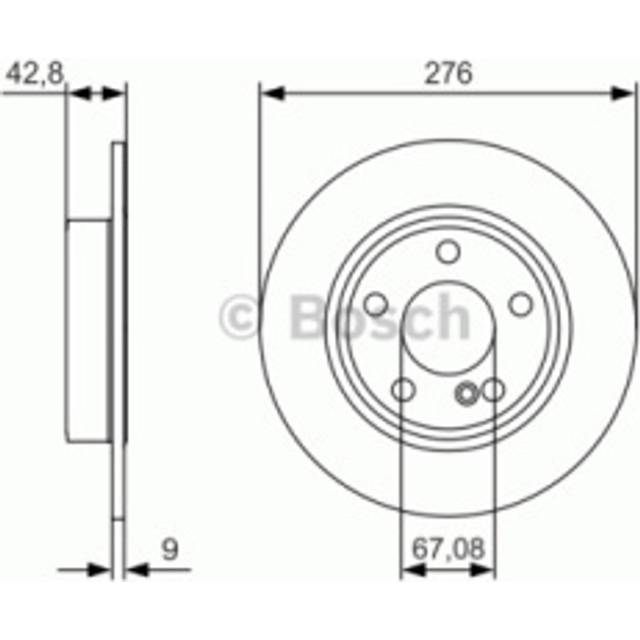 Bromsskiva BD1690 Bosch