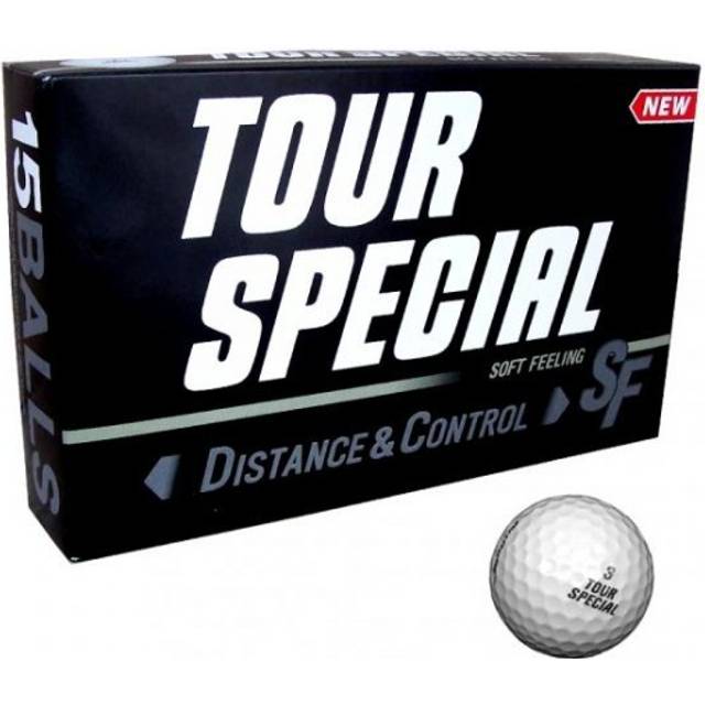 Srixon Tour Special SF golfbollar, 2-lager, unisex, vuxna, vit, M, 15 enheter