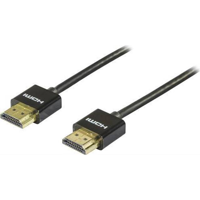 DELTACO tunn HDMI-kabel, 1m, svart (HDMI-1091)