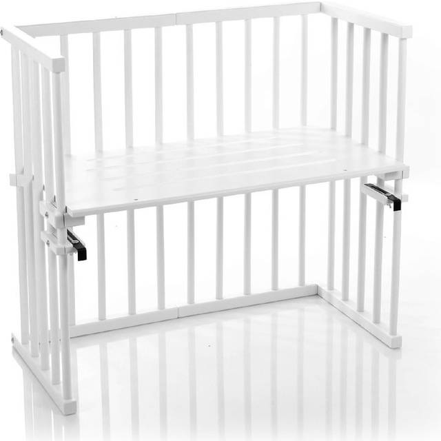 babybay Midi sidosäng, vitlackerad