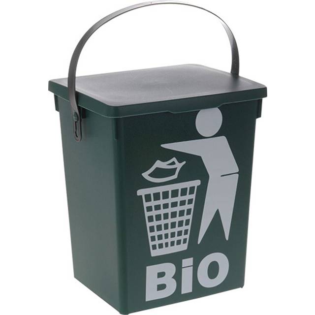 5 litre small table top food recycling kitchen worktop waste rubbish peel