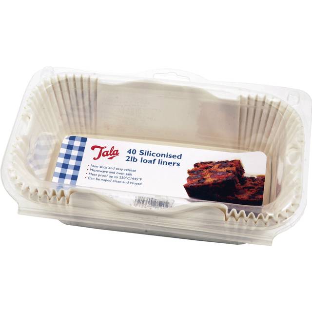 Pack of 40 Siliconised Loaf Liners - White - Tala