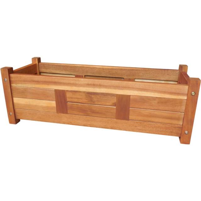 vidaXL Garden Raised Bed Acacia Wood 76x27.6x25cm Vegetable Flower Plant Bed