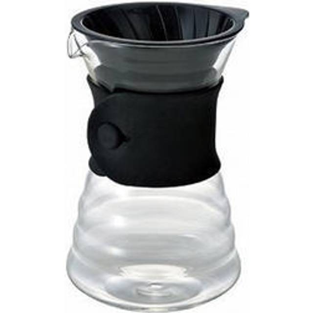 Hario VDD-02B VD 700 ml V60 droppkanna Pourover kaffebryggare för 2–3 koppar, transparent