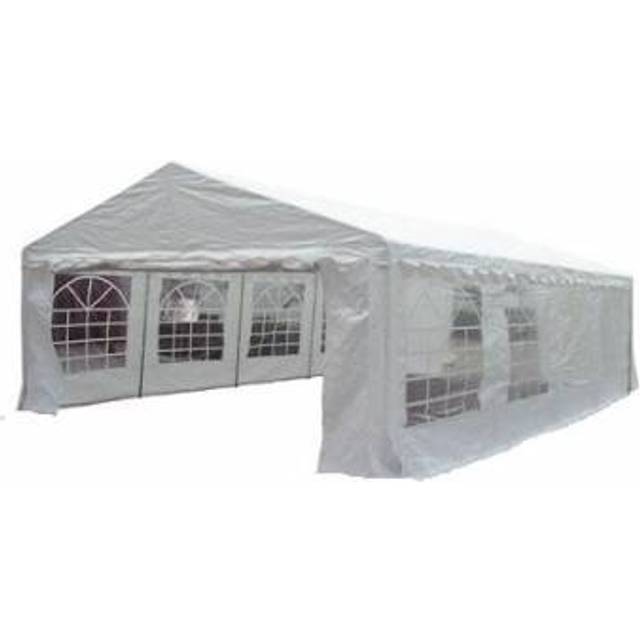Partytelt 5x8 m, 42 pers., PE, hvid