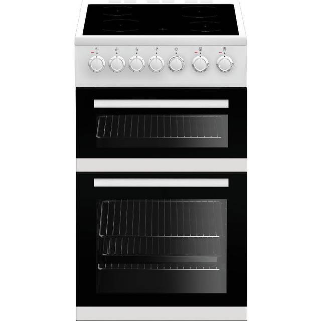 Beko EDVC503W 50cm Electric Double Oven with Ceramic Hob - White